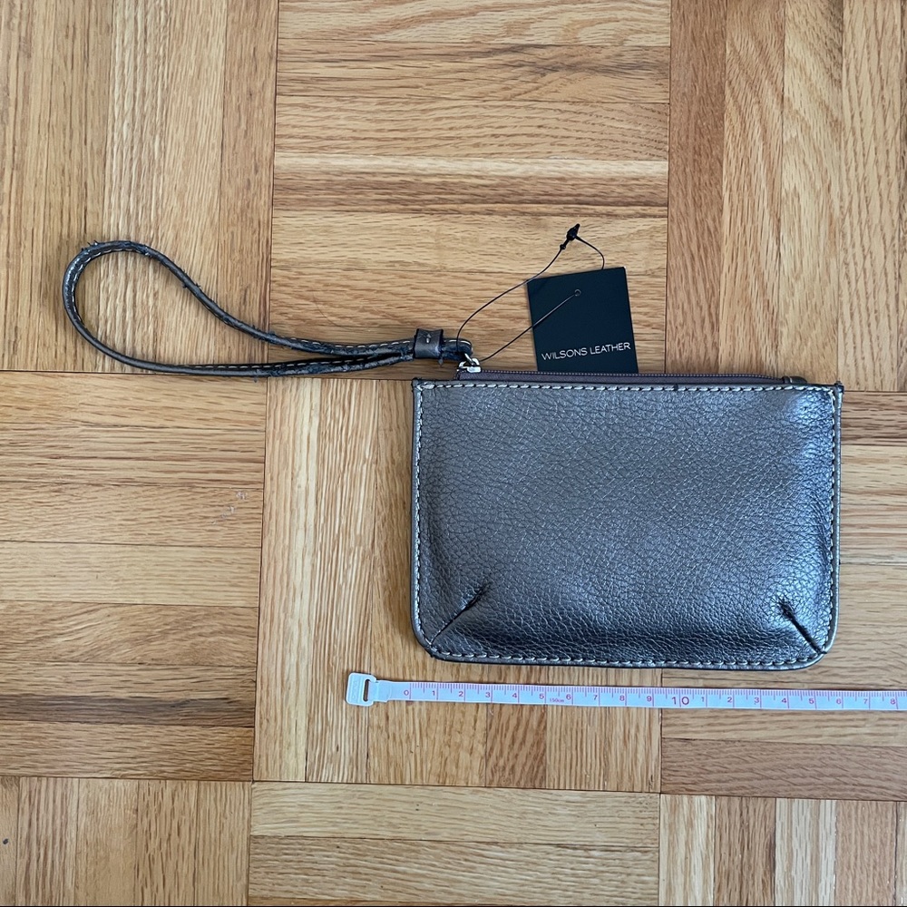 BNWT - Bronze Wilsons Leather wristlet